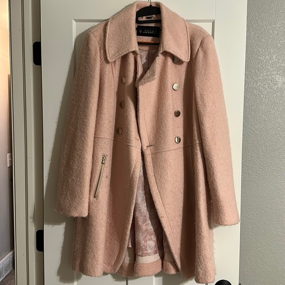 Guess Jackets & Coats Guess Pale Pink Wool Pea Coat Poshmark